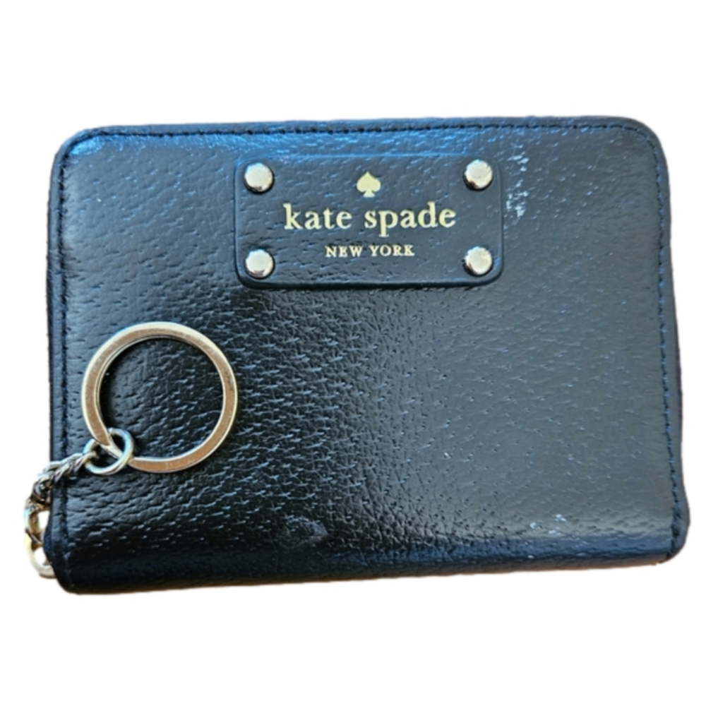 Kate Spade Black Wallet Gold Hardware